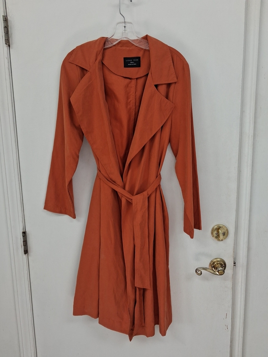 Love Tree Jackets & Blazers - Love Tree Rust Orange Shirt Jacket Size Small